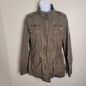 Old Navy Green Full Zip Jacket Women's Small Vintage 1994
